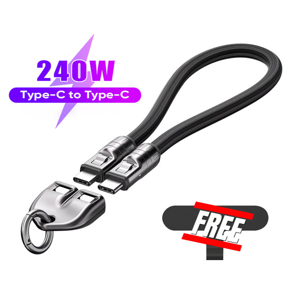 240W Charging Cable with Wearable Bracelet Design