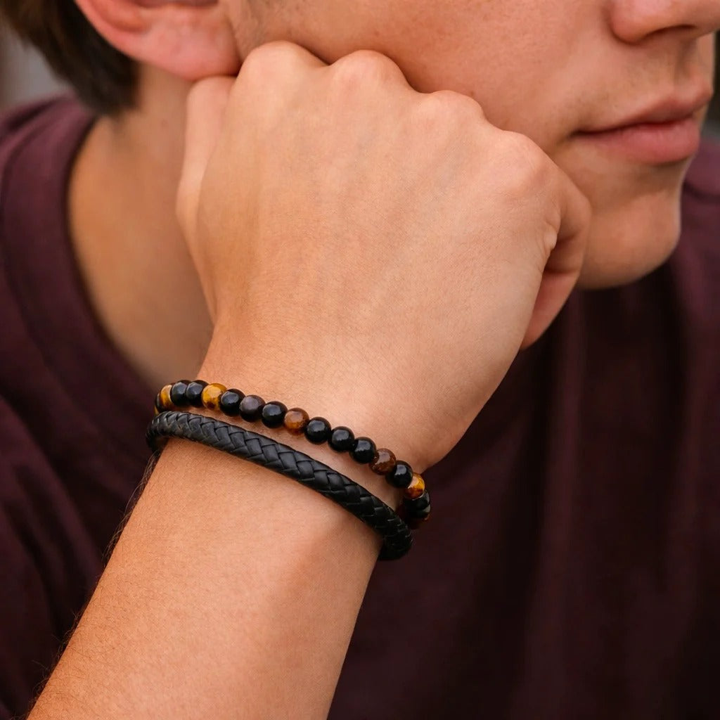 🍀LAST CHANCE: UP TO 45% OFF | Engraved Tiger Eye Son Bracelet