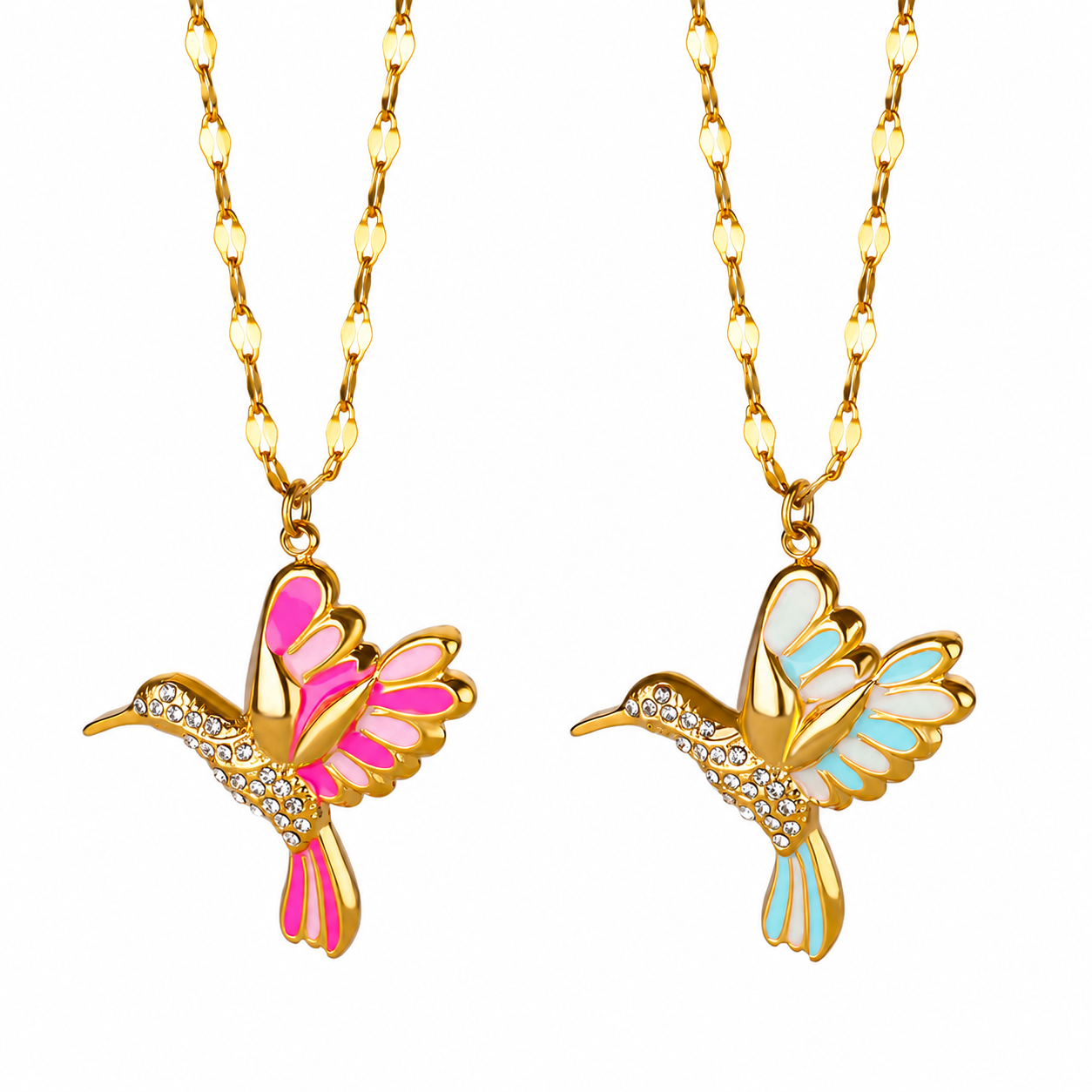 Rose Pink + Ice Feather Set