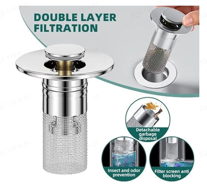 🔥Last Day Promotion 59% OFF🔥REBYIPO® Stainless Steel Floor Drain Filter 丨🎁🎁Catches hair and debris to prevent clogs.