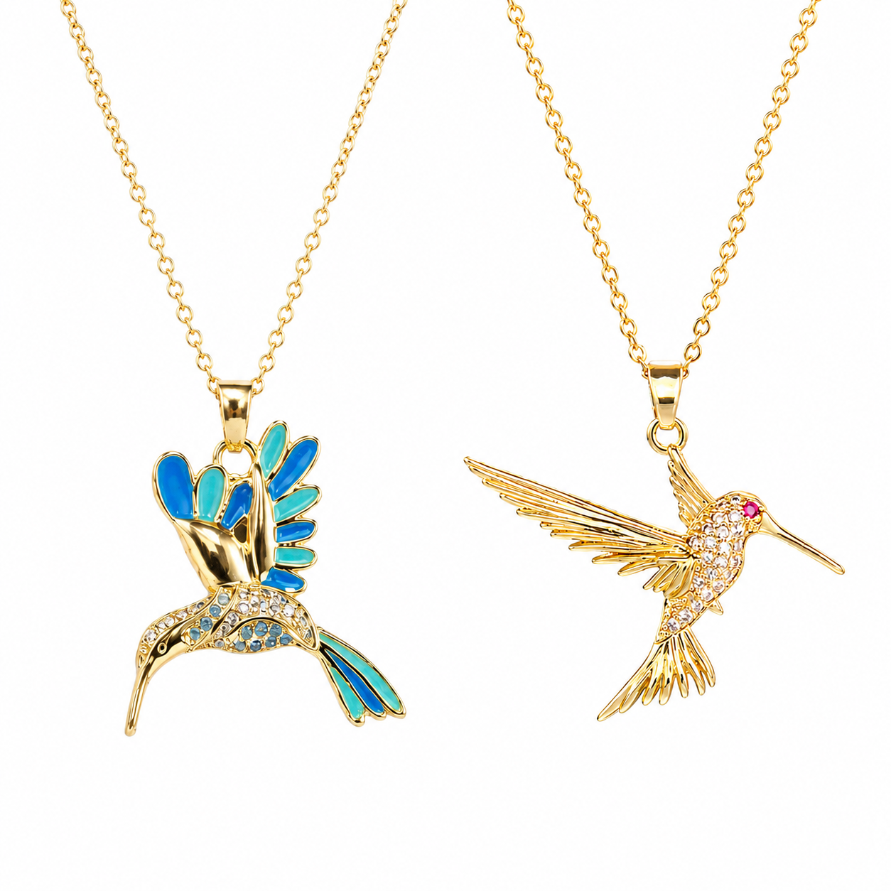 🍀 Final Day: 50% OFF!! | CZTICLE® 🦜 2026 All-New Upgrade 💥 Exquisite Diamond-Embellished Sunbird Necklace