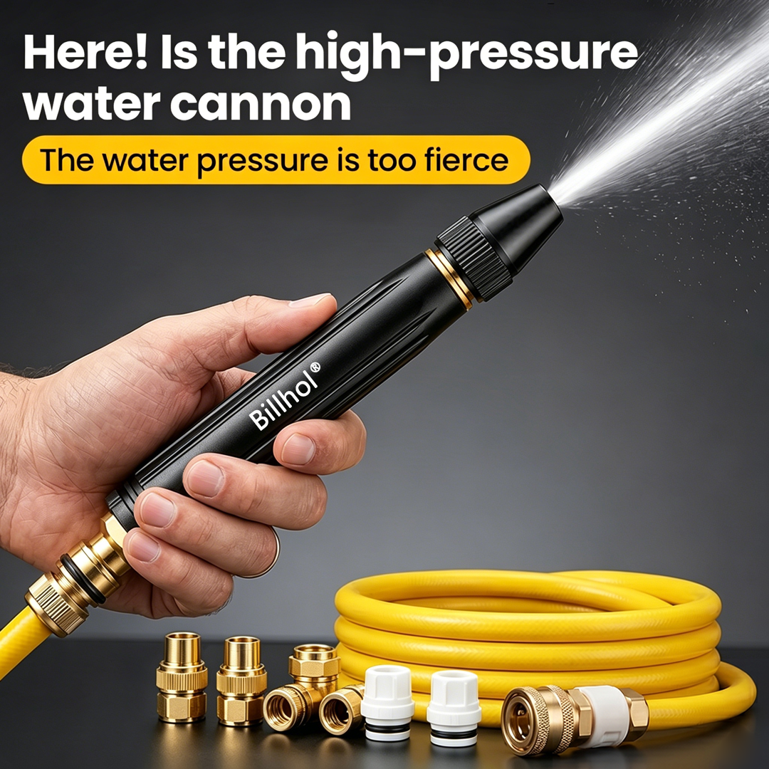 💥 Last Day! Lowest Price — limited time offer!！Billhol® 🏆Home high-pressure car wash water gun , a must-have for watering plants and vegetables, and car washing.👍💦