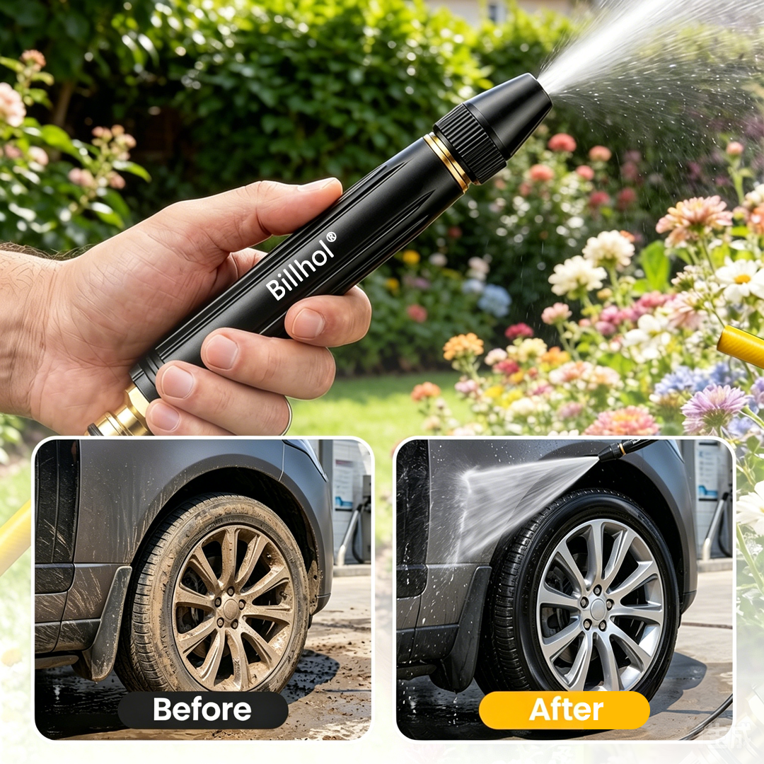 💥 Last Day! Lowest Price — limited time offer!！Billhol® 🏆Home high-pressure car wash water gun , a must-have for watering plants and vegetables, and car washing.👍💦