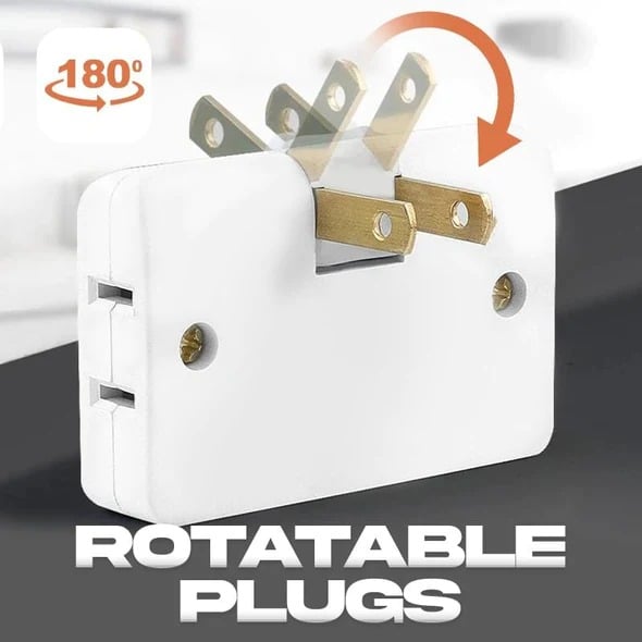 2025-180 Degrees Rotatable Socket Converter