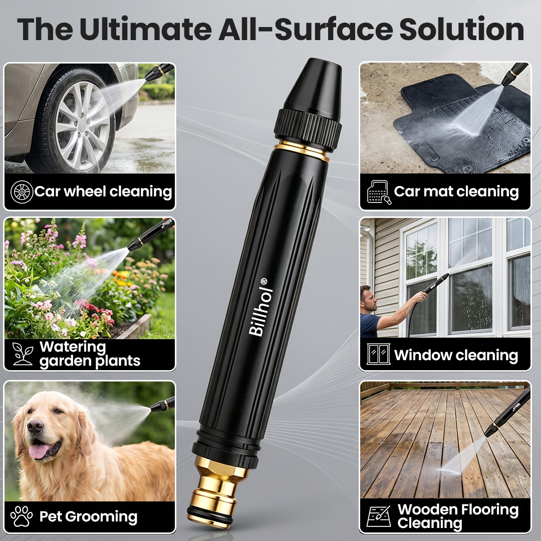 💥 Last Day! Lowest Price — limited time offer!！Billhol® 🏆Home high-pressure car wash water gun , a must-have for watering plants and vegetables, and car washing.👍💦