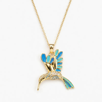 🍀 Final Day: 50% OFF!! | CZTICLE® 🦜 2026 All-New Upgrade 💥 Exquisite Diamond-Embellished Sunbird Necklace