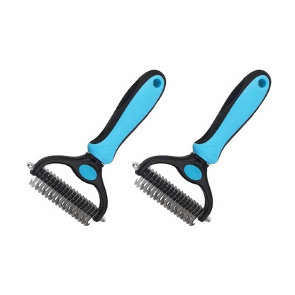 🐾SVOZK®Double-Sided Pet Grooming Brush – Hurtless Shedding & Dematting Undercoat Rake for Dogs and Cats