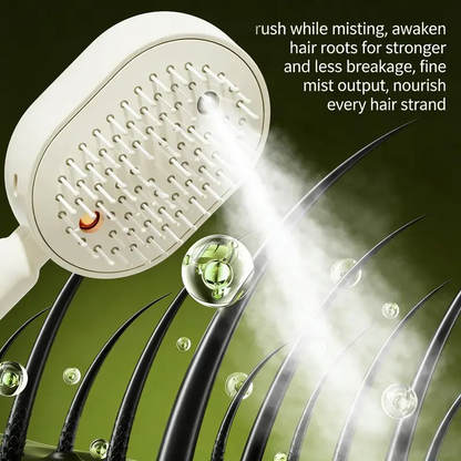 SVOZK®3-in-1 Electric Mist Detangling Brush for Frizz & Scalp Massage