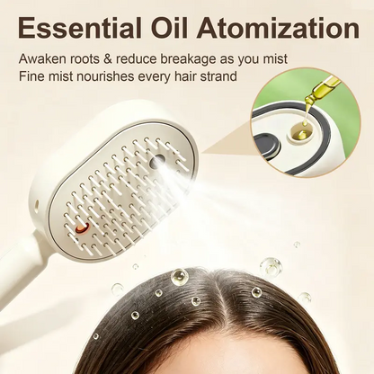 SVOZK®3-in-1 Electric Mist Detangling Brush for Frizz & Scalp Massage