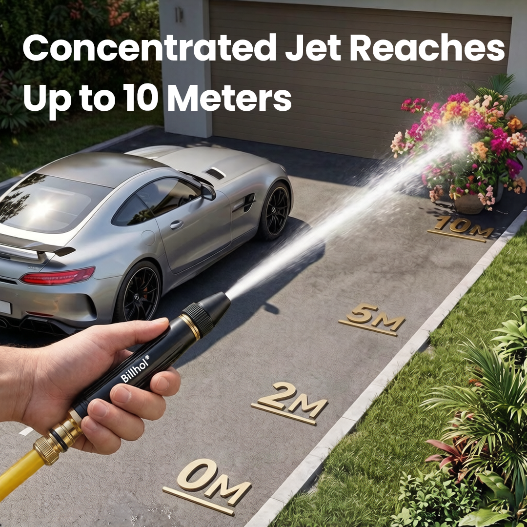 💥 Last Day! Lowest Price — limited time offer!！Billhol® 🏆Home high-pressure car wash water gun , a must-have for watering plants and vegetables, and car washing.👍💦