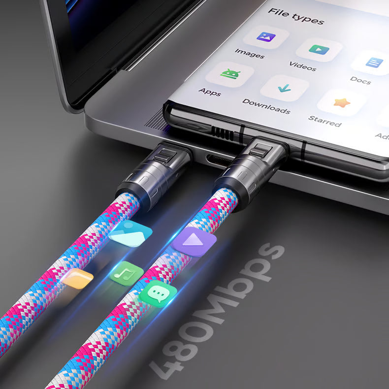 240W Charging Cable with Wearable Bracelet Design
