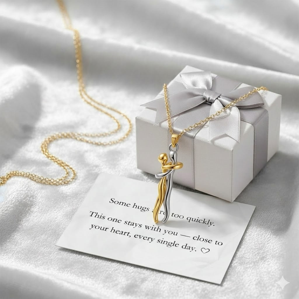 🔥60%off TODAY!丨Oneswear® Forever Embrace Necklace – A Symbol of Love & Connection--Gift Box Packaging🎁
