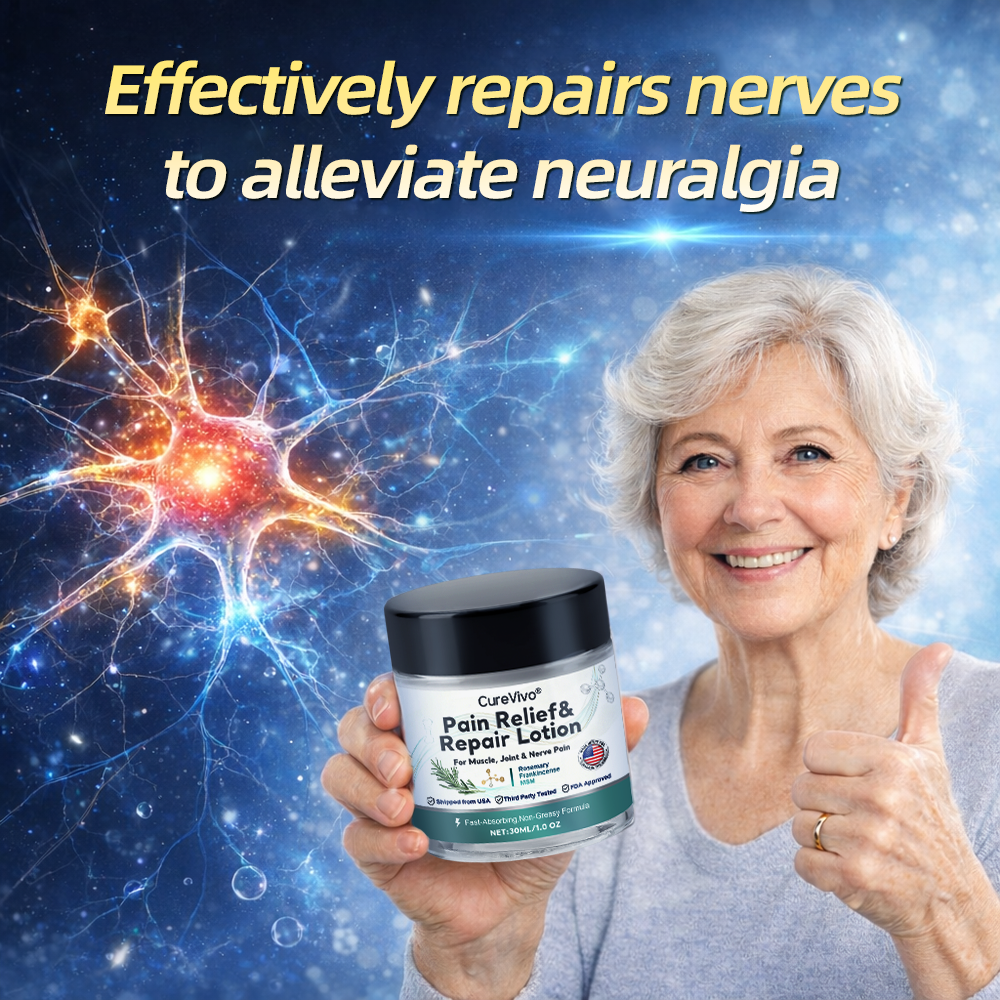 Last Day Promotion Enjoy 50% OFF for adding a second one! CureVivo® Pain Relief& Repair Lotion