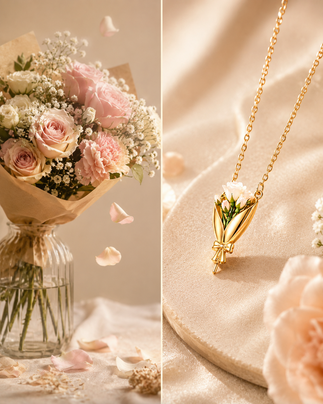 CZTICLE® Blooming Flower Bouquet Necklace – A Gift That Never Fades