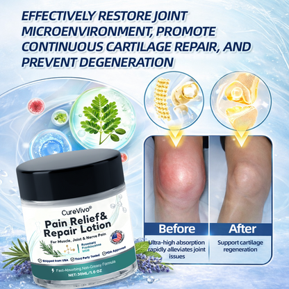 Last Day Promotion Enjoy 50% OFF for adding a second one! CureVivo® Pain Relief& Repair Lotion