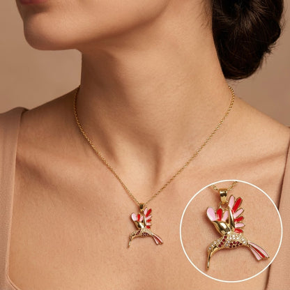 🍀 Final Day: 50% OFF!! | CZTICLE® 🦜 2026 All-New Upgrade 💥 Exquisite Diamond-Embellished Sunbird Necklace