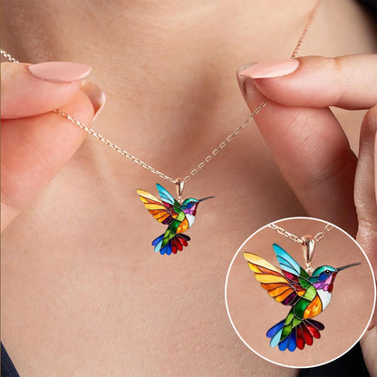 🦜2026 New Upgrade💥Beautiful Hummingbird Necklace with Bonus Earrings – Limited Time Offer