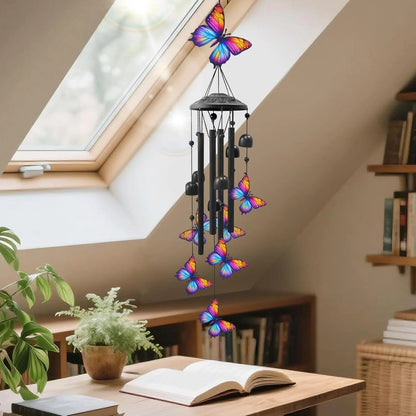 🔥Juneteenth 49% OFF-🐦Vintage Colorful Hummingbird Wind Chime with Metal Tubes and Bells