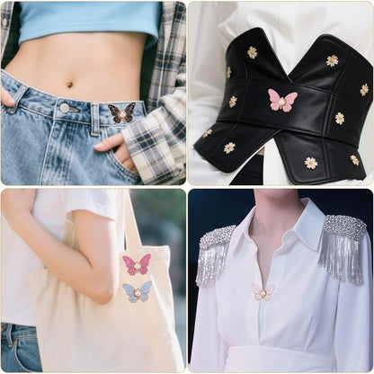🍀Last Day 50% OFF🔥SVOZK® 8PCS Butterfly Waist Tighteners 🦋 Perfect Fit in Seconds — No Sewing Needed