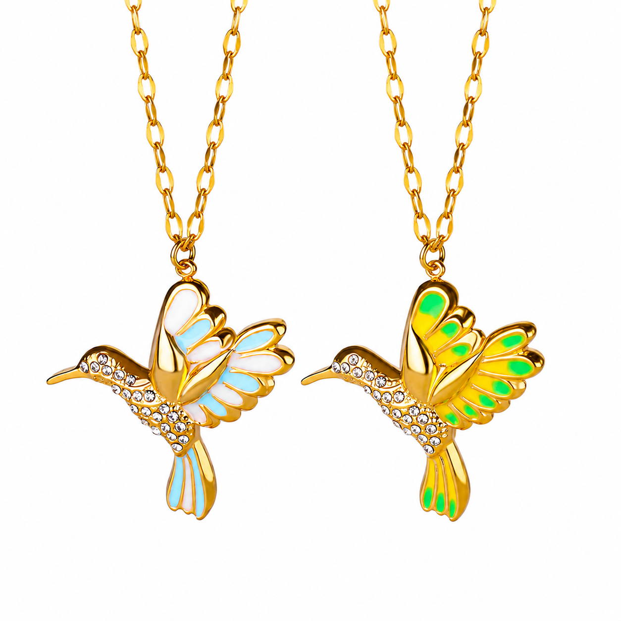 Ice Feather + Lime Gold Set