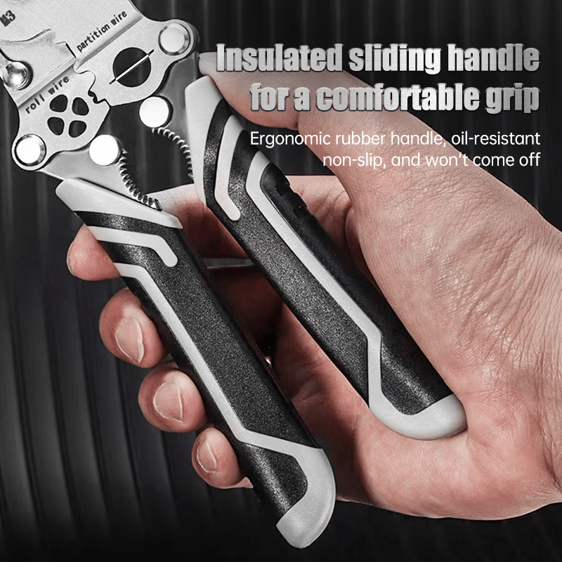 💥New Upgrade💥Multifunctional Folding Wire Stripper-Professional Electrician Tool