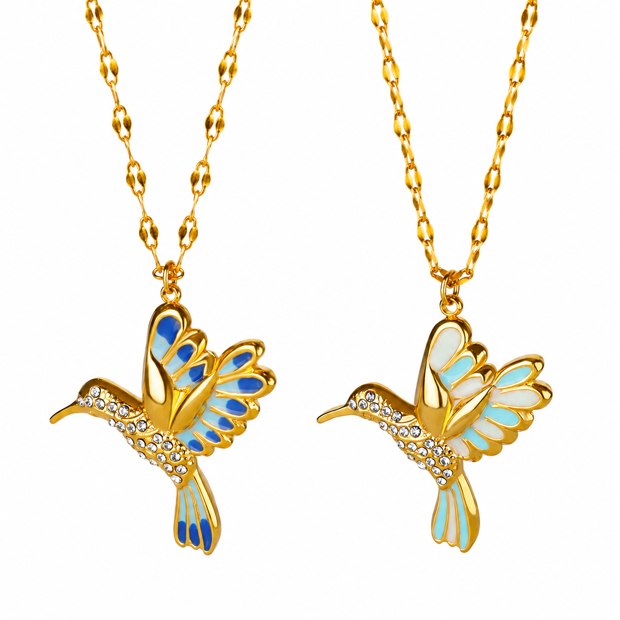 Ocean Blue + Ice Feather Set