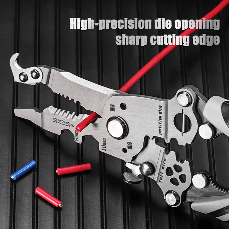💥New Upgrade💥Multifunctional Folding Wire Stripper-Professional Electrician Tool
