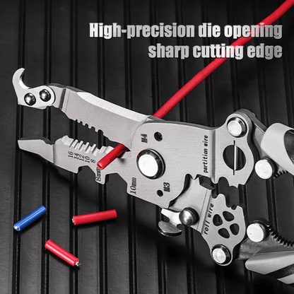 💥New Upgrade💥Multifunctional Folding Wire Stripper-Professional Electrician Tool