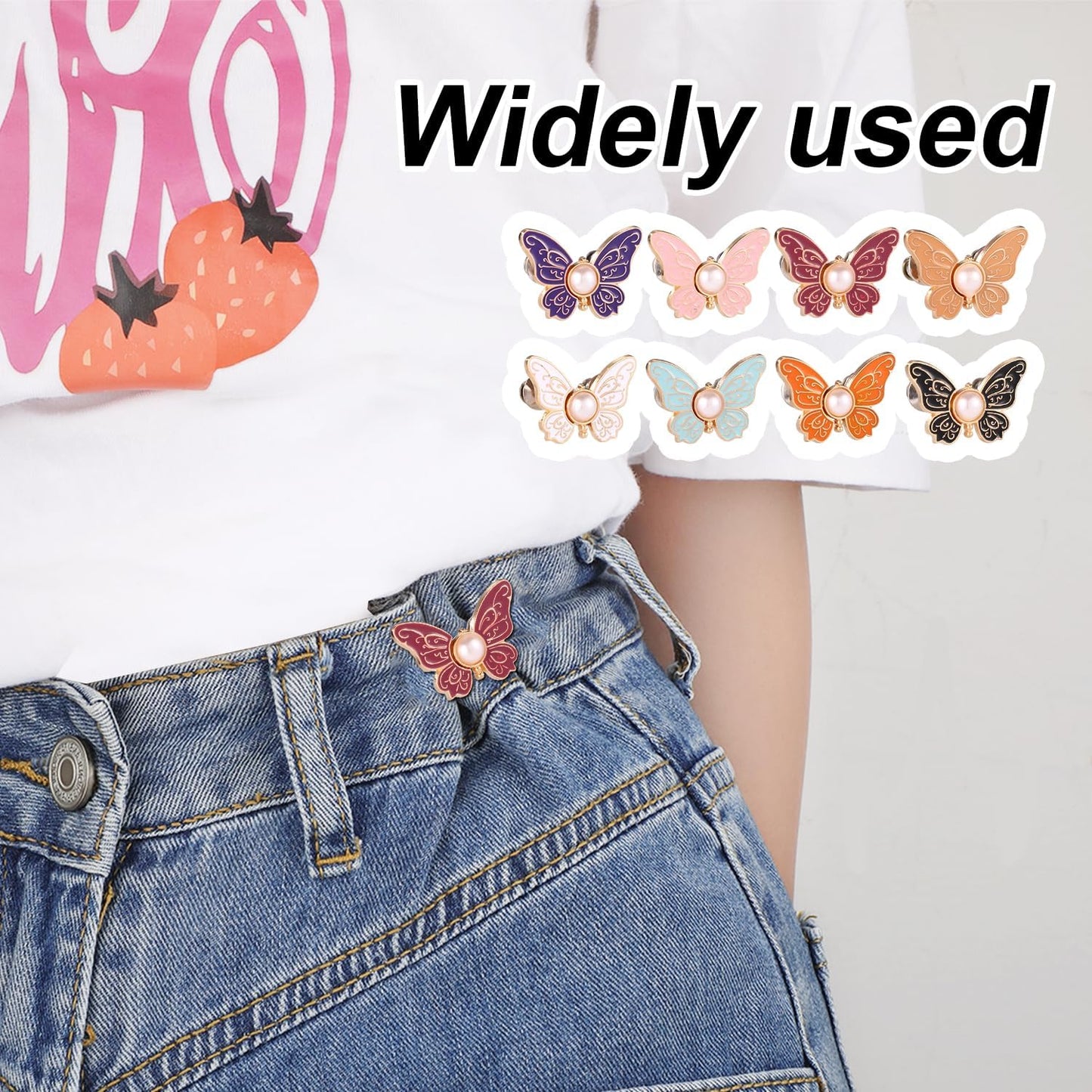 🍀Last Day 50% OFF🔥SVOZK® 8PCS Butterfly Waist Tighteners 🦋 Perfect Fit in Seconds — No Sewing Needed