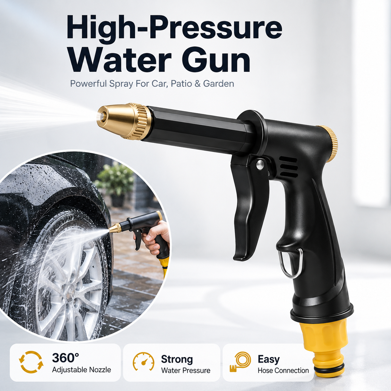 🔥55% OFF TODAY💦Billhol®  Premium High-Pressure Water Gun for Cars & Gardens