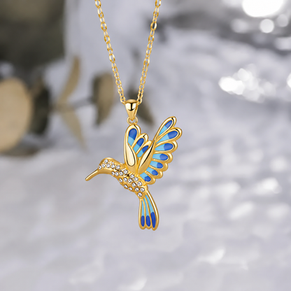 🍀 Final Day: 50% OFF!! | CZTICLE® 🦜 2026 Brand New Upgrade 💥 Exquisite Diamond-Embellished Hummingbird Necklace