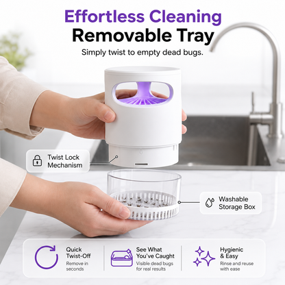 Billhol®🌙SAVE 50% NOW🔥Quiet UV Mosquito Trap – Chemical-Free & Safe for Kids & Pets🦟