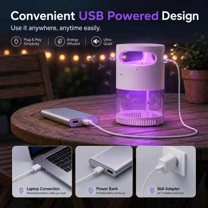 Billhol®🌙SAVE 50% NOW🔥Quiet UV Mosquito Trap – Chemical-Free & Safe for Kids & Pets🦟
