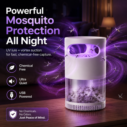 Billhol®🌙SAVE 50% NOW🔥Quiet UV Mosquito Trap – Chemical-Free & Safe for Kids & Pets🦟