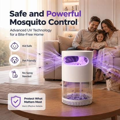 Billhol®🌙SAVE 50% NOW🔥Quiet UV Mosquito Trap – Chemical-Free & Safe for Kids & Pets🦟