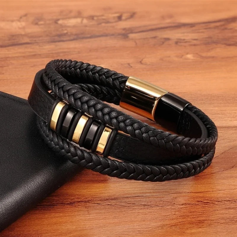 🍀To My Son - Never Alone - Braided Bracelet Set
