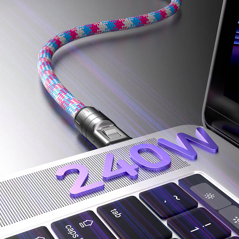 240W Charging Cable with Wearable Bracelet Design