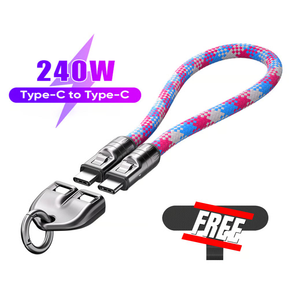240W Charging Cable with Wearable Bracelet Design