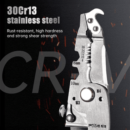 💥New Upgrade💥Multifunctional Folding Wire Stripper-Professional Electrician Tool