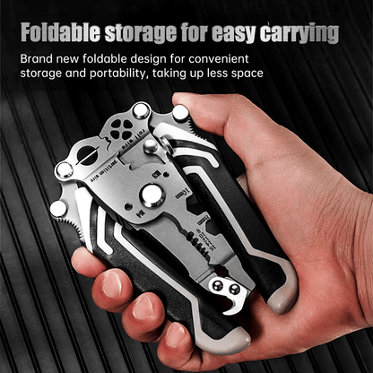 💥New Upgrade💥Multifunctional Folding Wire Stripper-Professional Electrician Tool