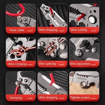 💥New Upgrade💥Multifunctional Folding Wire Stripper-Professional Electrician Tool