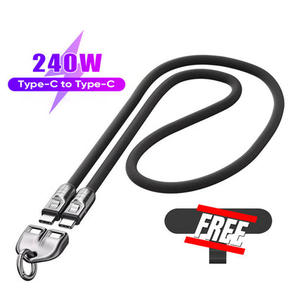 240W Charging Cable with Wearable Bracelet Design