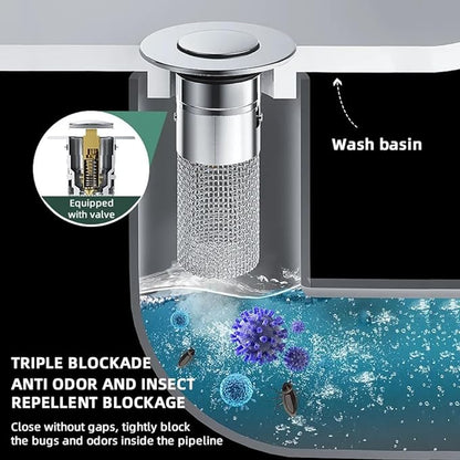 🔥Last Day Promotion 59% OFF🔥REBYIPO® Stainless Steel Floor Drain Filter 丨🎁🎁Catches hair and debris to prevent clogs.