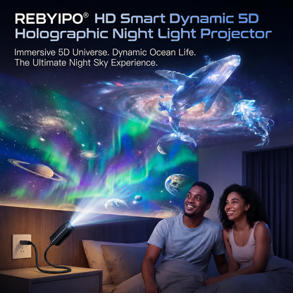 🍀 REBYIPO® Night Light Projector - Smart Holographic Star Projector