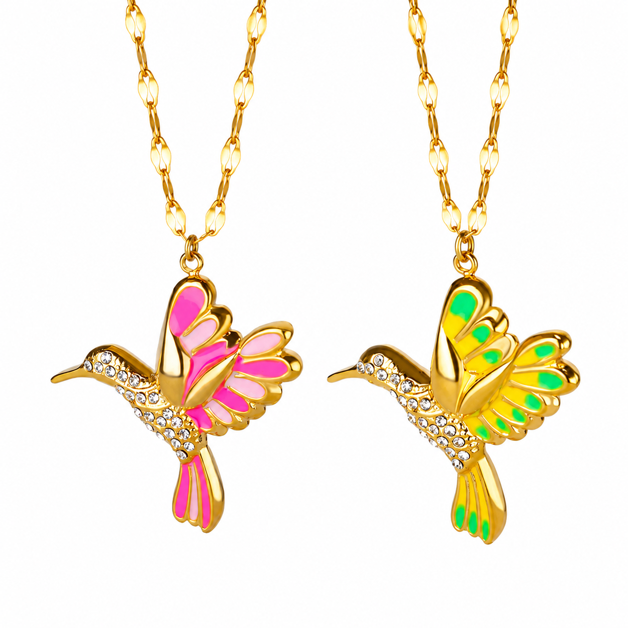 🍀 Final Day: 50% OFF!! | CZTICLE® 🦜 2026 Brand New Upgrade 💥 Exquisite Diamond-Embellished Hummingbird Necklace