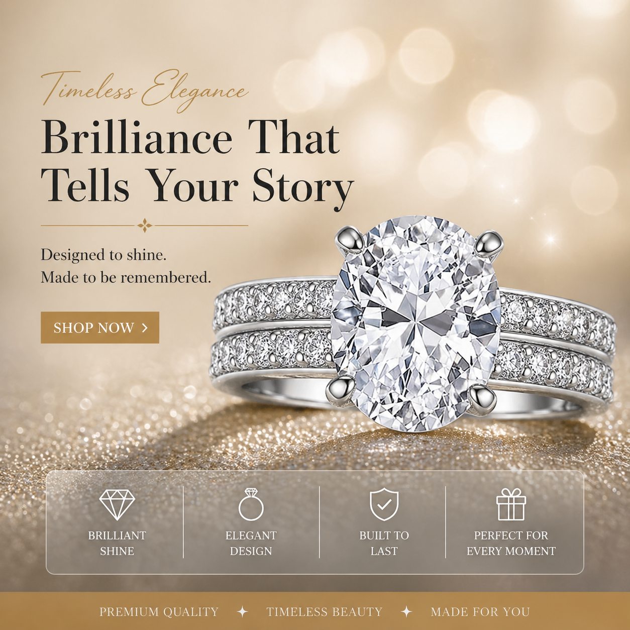 🔥 Today's Limited-Time Special — Oneswear® Double-Layer Diamond Ring💎