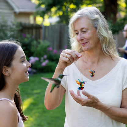 🦜2026 New Upgrade💥Beautiful Hummingbird Necklace with Bonus Earrings – Limited Time Offer