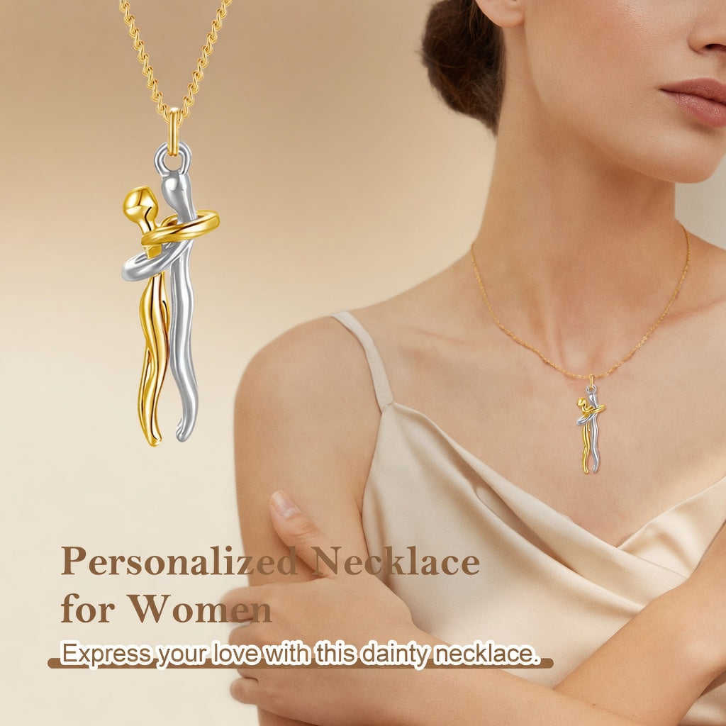 🔥60%off TODAY!丨Oneswear® Forever Embrace Necklace – A Symbol of Love & Connection--Gift Box Packaging🎁