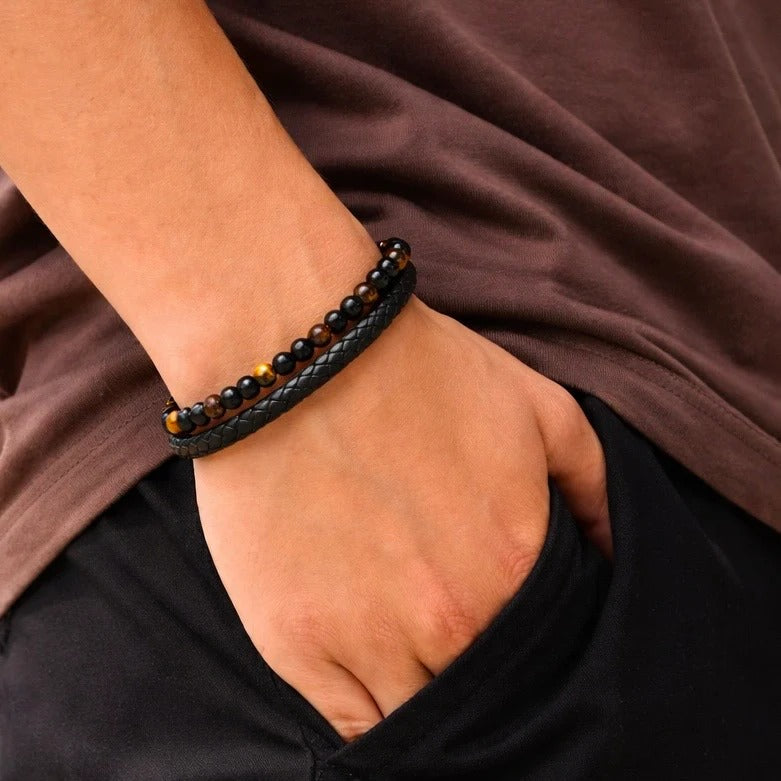 🍀LAST CHANCE: UP TO 45% OFF | Engraved Tiger Eye Son Bracelet