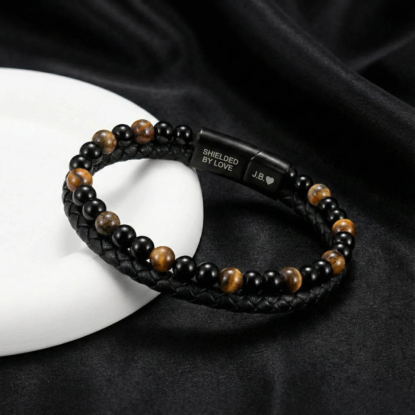 🍀LAST CHANCE: UP TO 45% OFF | Engraved Tiger Eye Son Bracelet